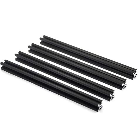 Iverntech 4pcs 300mm 2020 V Type Black European Standard 